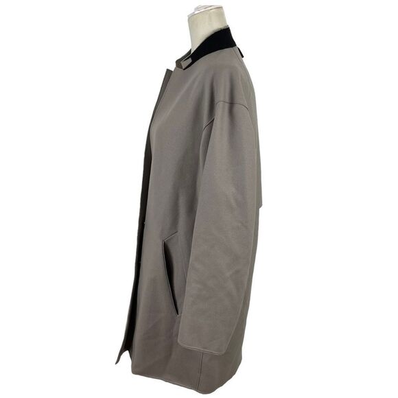 New Rag & Bone Clifton Virgin Wool Snap Coat Jacket Light Grey Size 4 Preppy Job - Picture 5 of 16